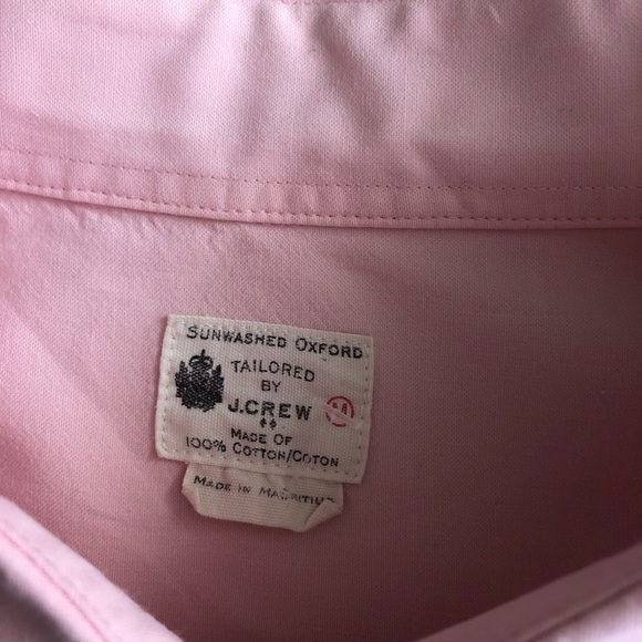J Crew “Sunwashed Oxford” Pink L/S Button Down - Picture 2 of 4